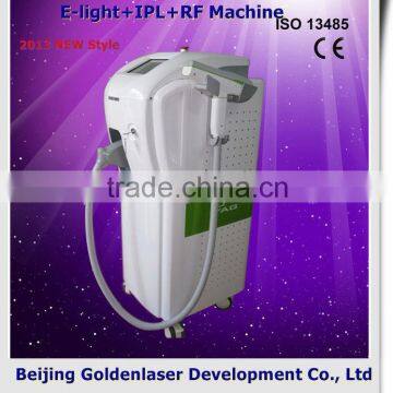 2013 Importer E-light+IPL+RF Machine Beauty Equipment Hair Removal 2013 Wrinkle Removal 808nm Diode Laser Best Hair Removal Skin Test Machine Remove Diseased Telangiectasis