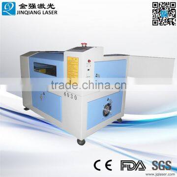 mini jq 4030 60W wood MDF engraving machine for domesticr hand crafts