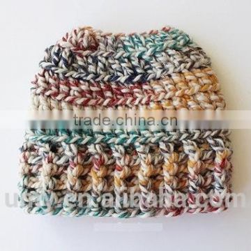 Pony Tail Crochet Pattern Messy Bun Hat
