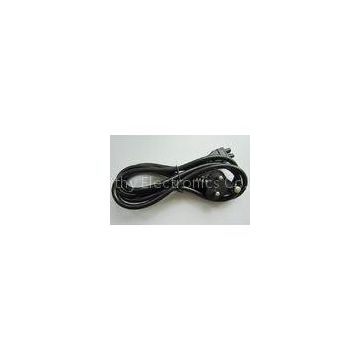 Black Indian Type Laptop AC Adapter Power Cord / Power Cable 3 Pins CE ROHS