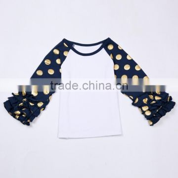 Popular Children Wear Baby Clothing Gold Polka Dot Baby Clothes China Manufacturing