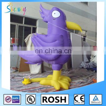 SUNWAY 3m High inflatable parrot durable design inflatable Crane balloon/advertising inflatable bird model