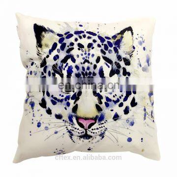 2017 China factory direct supply alibaba selling well fashion super soft 100% cotton Cheap leopard lumbar cushion