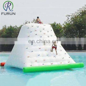 Large Floating Inflatable Mountain with slide,Huge Inflatable Iceberg/Giant water climbing wall water slide