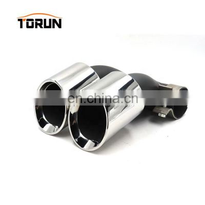Hot sale high quality Universal twin oval exhaust tips for porsche 15 Cayman 718 Mirror Polish
