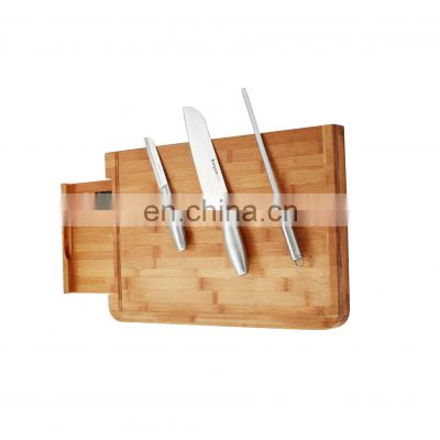Cutting Board Digital Scale Bamboo Chooping Board With Removable Bamboo Kitchen Scale Weight Measures