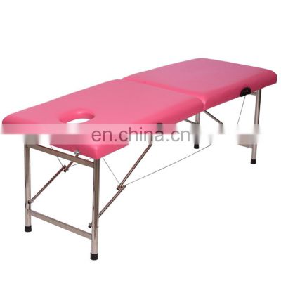 Beauty portable salon equipment modern spa full body folding pedicure facial massage treatment bed Massage Tables & Beds