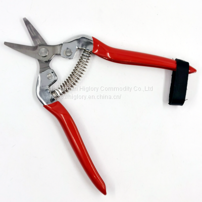 Garden Branch Cutting Scissors Tree Pruning Tool Stainless Steel Pointed Pruning Shears With Plastic Handle
