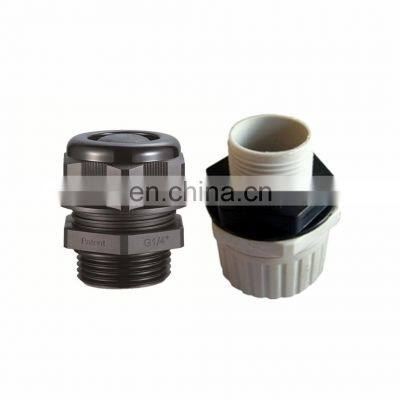 Custom Made 25mm Heavy Duty Corrugated nylon/PVC Cable Gland with Screws for Electrical Wires