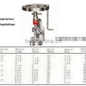 Fly Press-Hand Operated