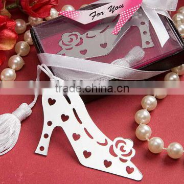 creative stainless steel bookmark highheel shape bookmark wedding gift party giveaways