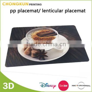 3D lenticular tablemat /promotional plastic PP placemat                        
                                                Quality Choice