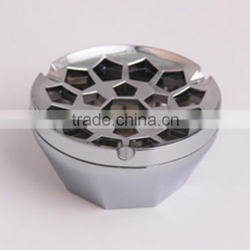 Zinc Alloy Round Ashtray With Four Colors Made In China Factory