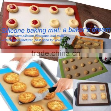 2014 New Kitchenware Silicone Fiberglass Baking Mat