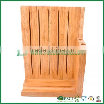 Fuboo FB1-7014 standing bamboo knife block /holder
