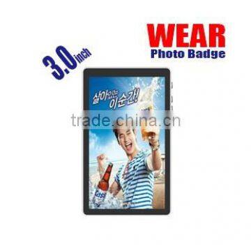 2.0inch wear photo viewer photo frame /advertising players/photo name badge/bluetooth photo frame