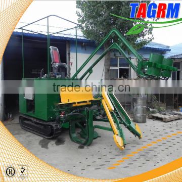 Low cane stem damage crawler type sugar cane harvesting machine/cane harvesting tools sugar cane harvester