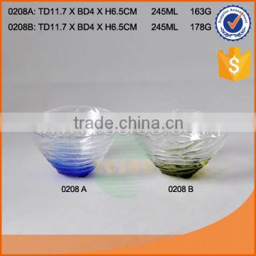 245ml Glass bowl for food safe round shape glass bowl