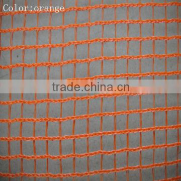 High strength knitted fire retardant orange square mesh scaffolding building safety net