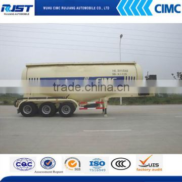 CIMC bulk powder material tanker semi trailer for sale/bulk cement tank semi-trailer
