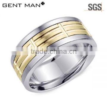 14K Gold Plated Wholesale Tungsten Carbide Men Rings Bands