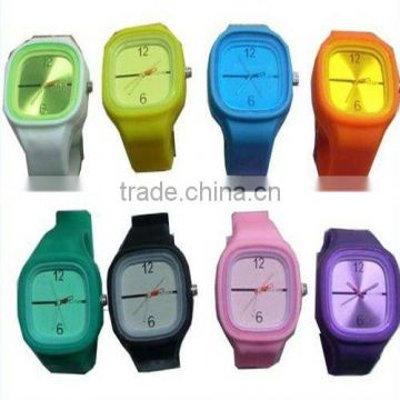 Healthy life square silicone ss watches promotional gifts