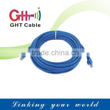 Patch Cord, Cat5e/6 UTP/FTP with CCA/Copper Conductor and Blue PVC, 300V AC/DC Pressure