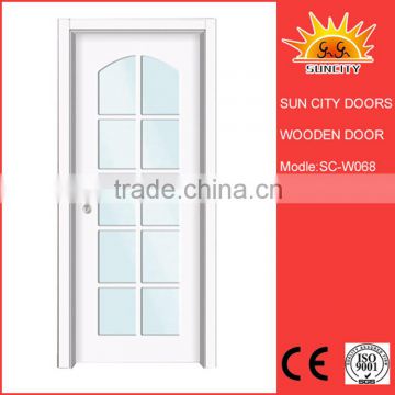 SC-W068 Durable Eco-Friendly Pre-Hung Solid Wood Doors