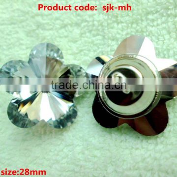Hot Selling simple design pearl crystal buttons for wholesale