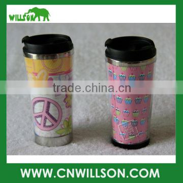Double wall plastic thermo mug