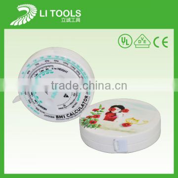 Hot selling health BMI tape measure -whats my bmi