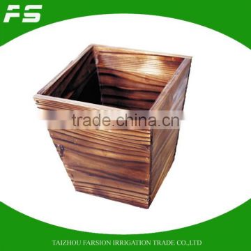 Best Selling Square Wooden Case Wooden Square Flowers Planter Tub
