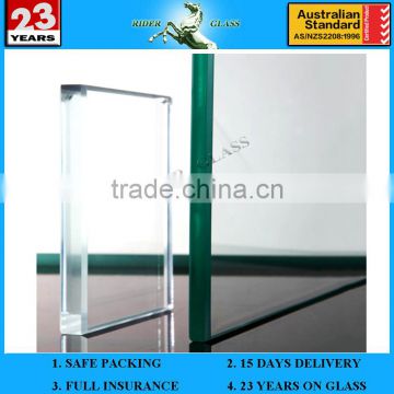 10mm clear float glass with AS/NZS 2208
