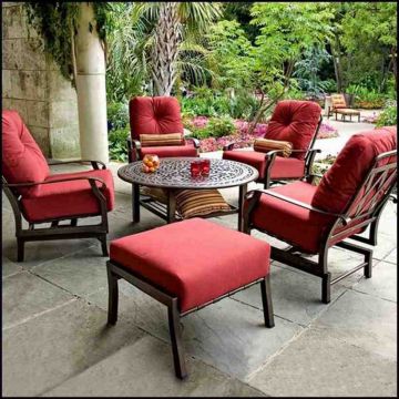 Luxury Outdoor Lounge Furniture Sun Resistant Environmental Protection Decorative