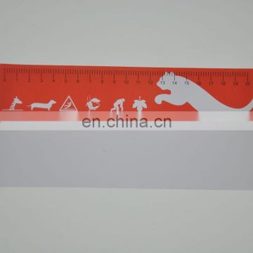 2016 Factory price good quanlity printing pvc/pp ruler for promoton gift