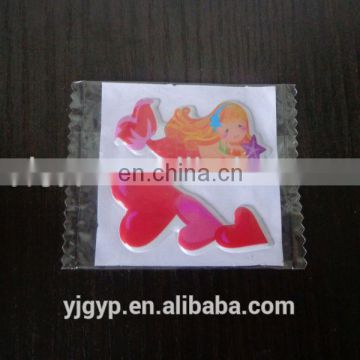 Fashion design promotional colorful lovely small puffy stickers