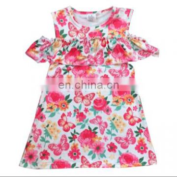Yifan new fashion floral children's summer dresses for girls