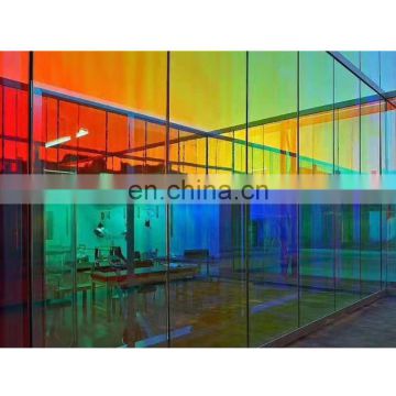 Glass manufacturer colorful tinted tempered glass panel