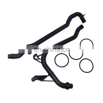 Free Shipping! 2PCS Heater Inlet Coolant Pipe w/ 4 O-rings For BMW E38 E39 11531705210,11537502525