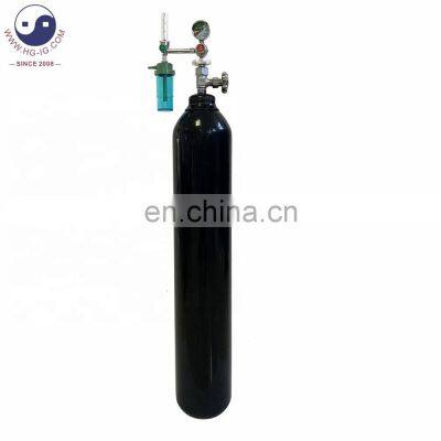 HG-IG Empty 10L TPED/ ISO approved high pressure Oxygen/ Argon/ Nitrogen Industrial Gas Cylinder Seamless Steel