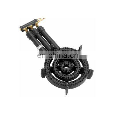 Outdoor cast iron gas stove triple ring burner