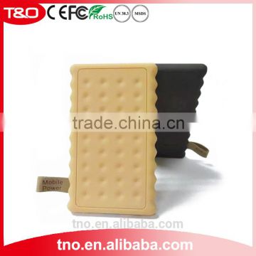 Biscuit portable Power Bank 4000mAh cookies mobile phone charger for iPhone                        
                                                Quality Choice