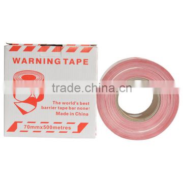 Red and white warning tape with SGS and TUV Certification warning tape