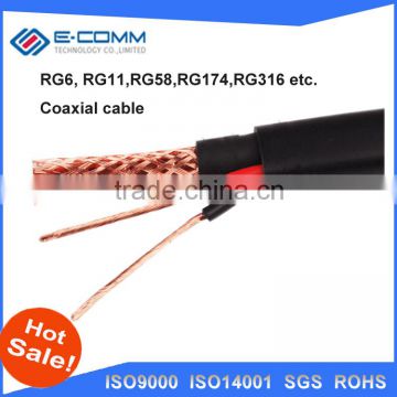 China product rg6 5c2v coaxial cable price micro coaxial cable 75 ohm