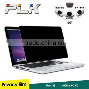 High clear anti spy screen protector for laptop with OEM retail package