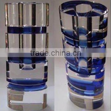 Fashion crystal glass vase for weddings, glass vase, glass flower vase CV-1079