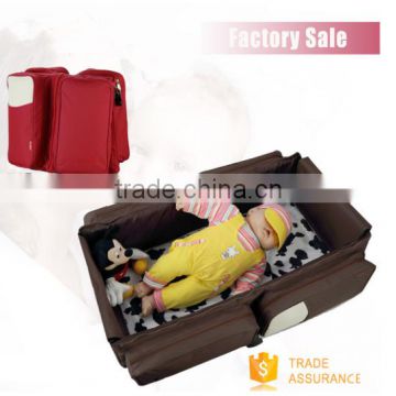 Hot products 2016 NEW portable foldable baby sleep diaper bag