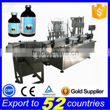 Door to door full automatic glass bottle filling and capping machine,300ml liquid filler