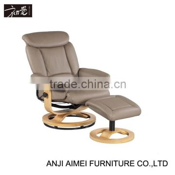 First touch hottest recliner with round wooden base AM-003B