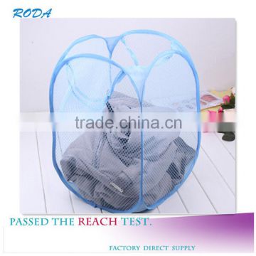 YIWU RODA Polyester mesh optional multicolor optional folding laundry basket